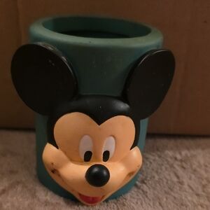 Disney Mickey Mouse Green and Black Desk Organizer